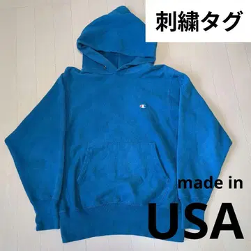 [ 90's 자수 택 레어 컬러 ] Reverse Weave M 틸