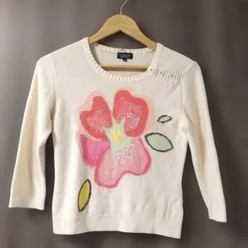 [SONIA RYKIEL] 5부 소매 스팽글 니트