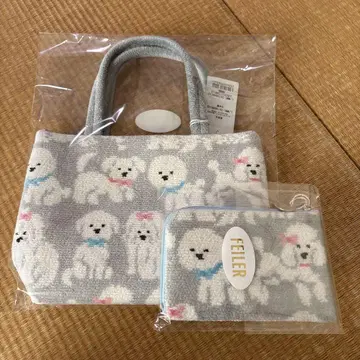 페이러 모후모후 완찬 백 & L자 파우치 실버 2세트