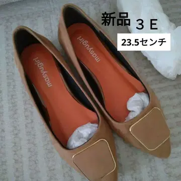 새상품 플랫 펌프스 3E 폭넓은 빅 사이즈 마슈걸 23.5 24cm