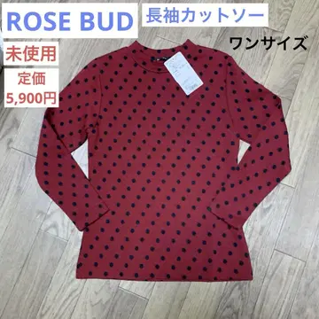[ 미사용 ] 여성용 티셔츠 ROSE BUD 속기모 도트 ONE