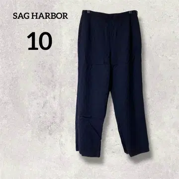SAG HARBOR [ 10 ] 네이비 캐주얼 팬츠 울