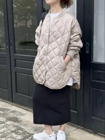 Spick & Span 스픽 앤 스팬 Pe 퀼팅 블루종