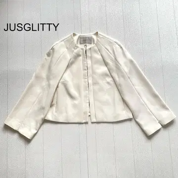 택 포함 새상품 JUSGLITTY 케이프 자켓 화이트 1