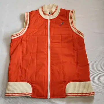 맨싱 여성용 골프 충전솜 베스트 오렌지