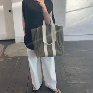 [새상품급] Dish (es) Coolerbag 카키 보냉백 포함 토트백