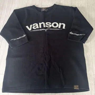 vanson 긴팔 티셔츠 블랙