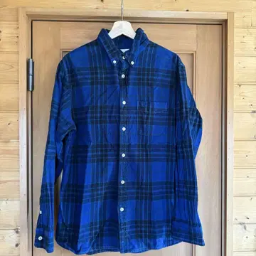 할리우드 런치마켓 체크 무늬 플란넬 셔츠 긴팔 셔츠 L