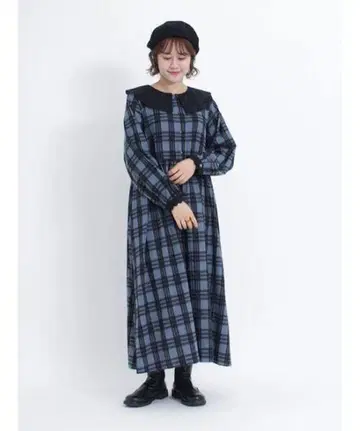 사만사 모스모스 SM2*앞뒤 착용 처치 원피스*체크 무늬