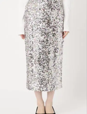 그레이린 Lacey Sequins Midi Skirt