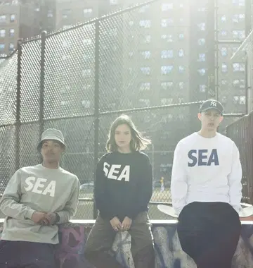 WIND AND SEA 빅 로고 긴팔 티셔츠 윈드앤씨 기무라 타쿠야