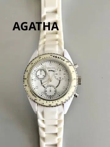 AGATHA 크로노그래프 화이트