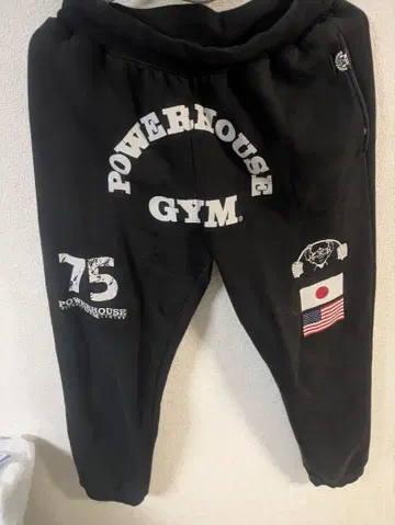 POWERHOUSE GYM 블랙 조거 팬츠 M 사이즈