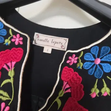 nanette lepore 자수 미니 원피스