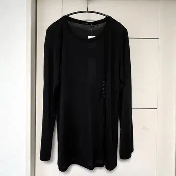 +J 실크 저지 크루넥 T (긴팔) XL 블랙