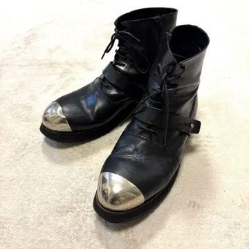 초레어 costume national homme 가죽 부츠 블랙