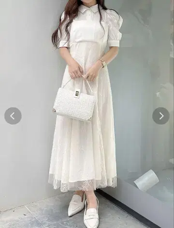머큐리 듀오 뷔스티에 도킹 파워숄더 셔츠 원피스