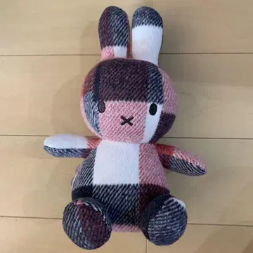 미피 봉제 인형 체크 무늬 레드 23cm BON TON TOYS