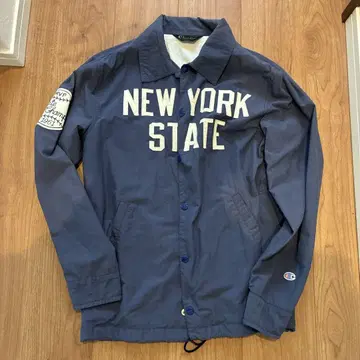 Champion 나일론 자켓 M 네이비 NEW YORK STATE