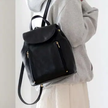 백팩 여성용 천연 가죽 스몰 소가죽