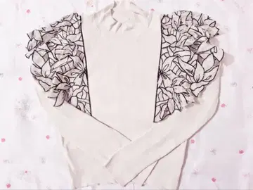 snidel 자카드 도킹 니트 TOPS