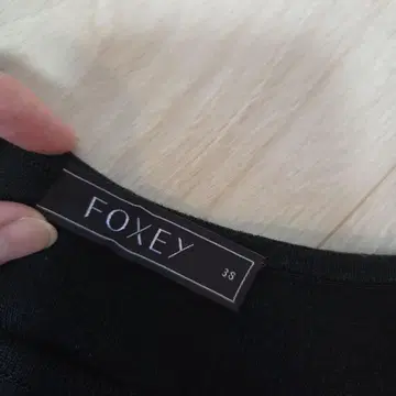 FOXEY 반팔 니트 원피스 38