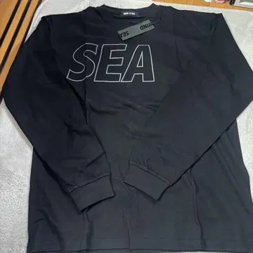 새상품 WIND AND SEA 윈드앤씨 긴팔 티셔츠 블랙 기무라 타쿠야