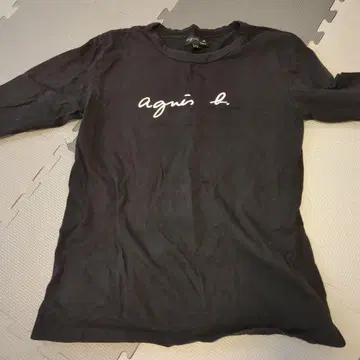 agnis b. 로고 긴팔 티셔츠