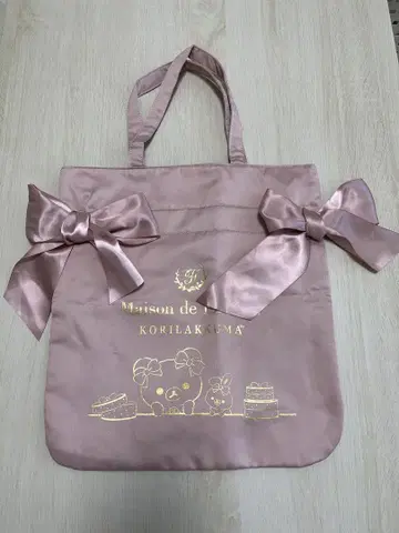 메종 드 플뢰르 리본 토트백 코리락쿠마
