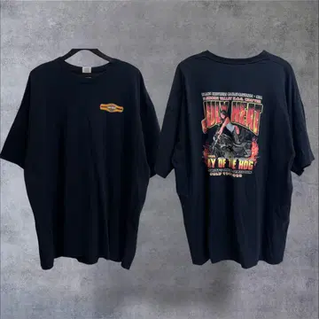 GILDAN 할리데이비슨 반팔 T셔츠 2XL 블랙