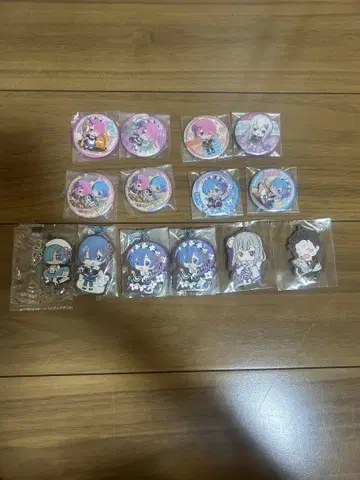 리제로 굿즈 캔뱃지 러버 키링