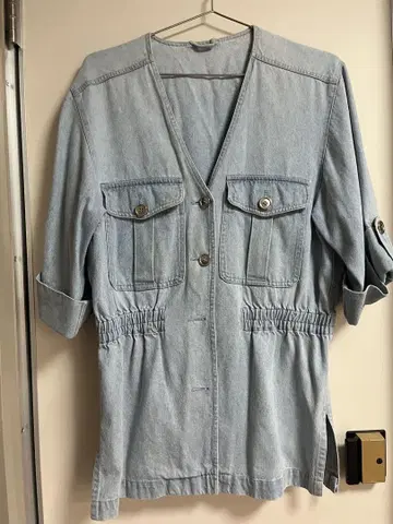 라이트 블루 데님 자켓