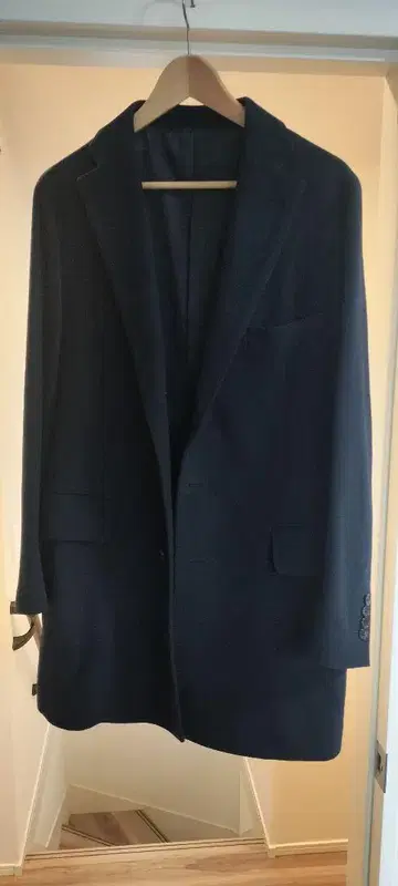 BARNEYS NEW YORK 네이비 체스터 코트 M