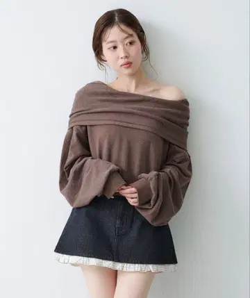 kastane 오프숄더 맨투맨
