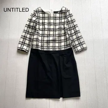UNTITLED 체크 무늬 도킹 원피스 SIZE 4
