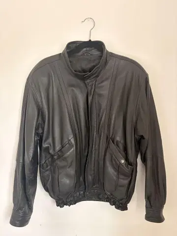 Jubian 양가죽 블랙 가죽 자켓 L 사이즈