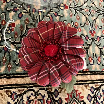 PINK HOUSE 코사지 부케 빨간색 계열 체크