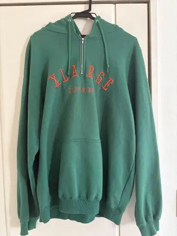 XLARGE 그린 집업 후드티