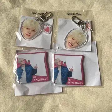 treasure 종환 캡슐 토이 메모지 얼굴 아크릴 키링