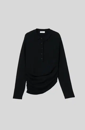 IIROT Cashmere Polo Knit_Black