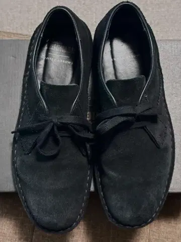 Clarks Desert Khan 6 1/2 블랙 스웨이드 클락스