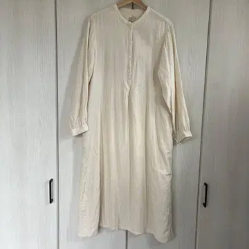 무인양품 더블 거즈 원피스 L 시로