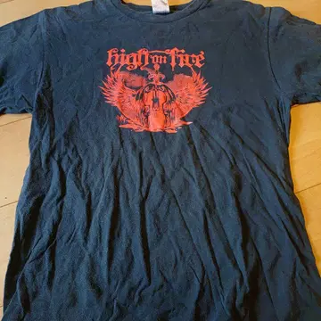 high on fire T셔츠 M 사이즈 블랙