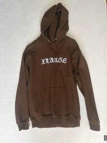 XLARGE 브라운 후드티 M 사이즈