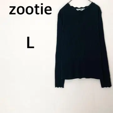 이자카야 매니아 스토어 즈우티 긴팔 리브 티셔츠 [ L ] 돌려입기