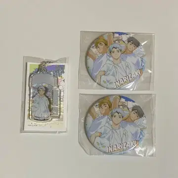 하이큐!! 문구 카페 이나리자키 캔뱃지 외