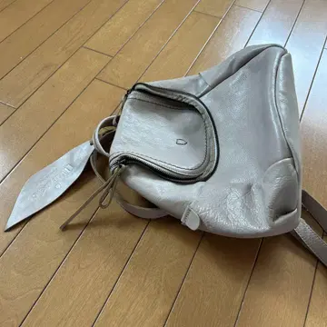 마르멜로 더스티 핑크 가죽 백팩