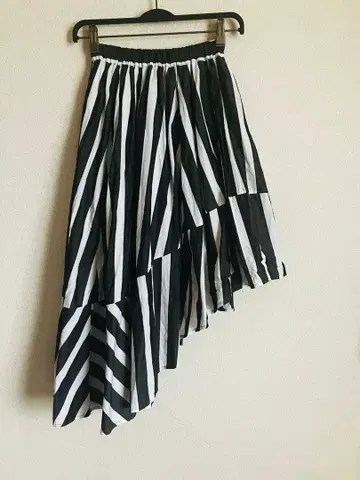 gomme 고무 아지메 스커트 스트라이프