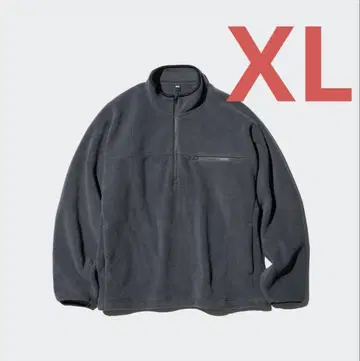 유니클로 UNIQLO 플리스 오버사이즈 하프 지퍼 풀오버