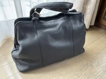 가죽 블랙 토트백